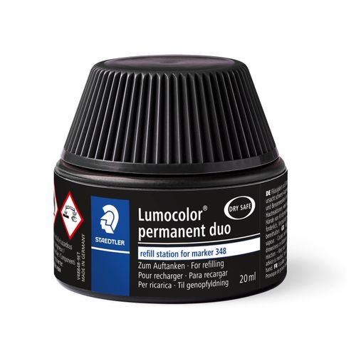 Staedtler Lumocolor Duo Permanent Refill Pot 488 48 Black Each