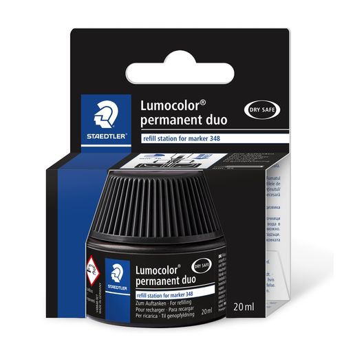 Staedtler Lumocolor Duo Permanent Refill Pot 488 48 Black Each