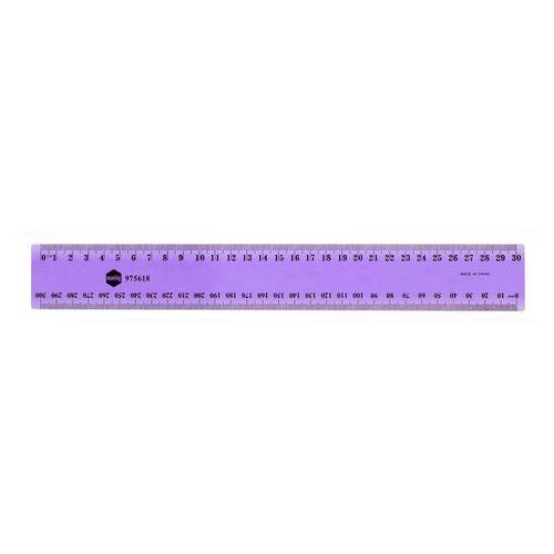 Marbig Ruler 30cm Plastic Fluorescent
