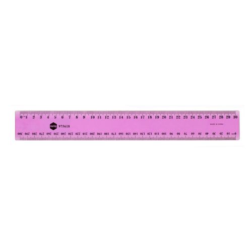 Marbig Ruler 30cm Plastic Fluorescent