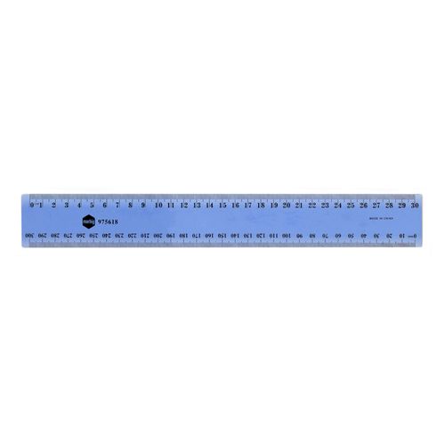 Marbig Ruler 30cm Plastic Fluorescent