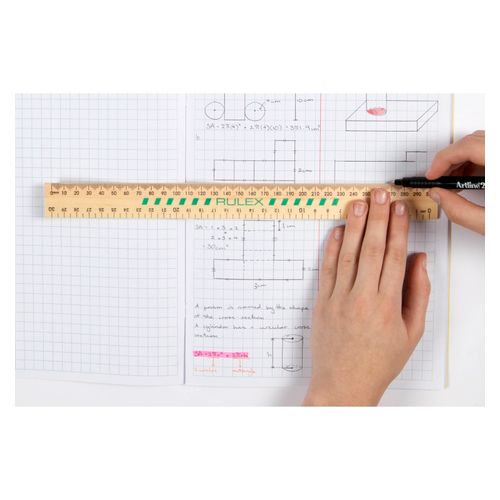 Celco Wooden Ruler 30cm Unpolished