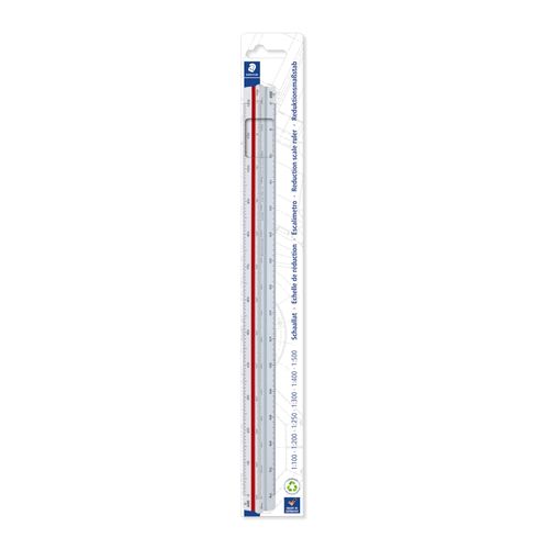 Staedtler Triangular Scale Ruler 30cm Din 1:100:200:250:300:400:500