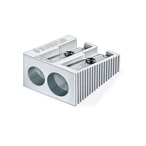 Staedtler 2 Hole Pencil Sharpener Metal Wedge Each