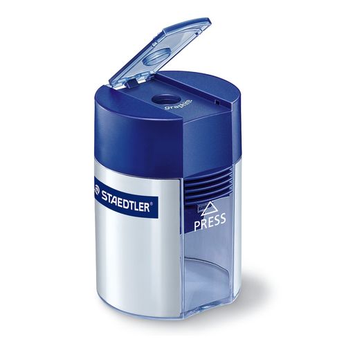 Staedlter 1 Hole Pencil Sharpener Metal Barrel Each