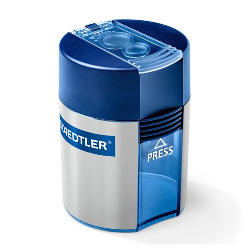 Staedtler 2 Hole Pencil Sharpener Metal Barrel Each