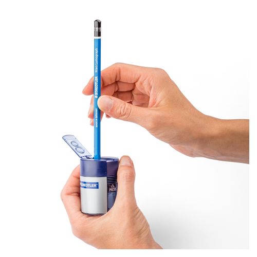 Staedtler 2 Hole Pencil Sharpener Metal Barrel Each
