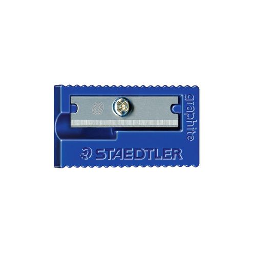 Staedlter 1 Hole Pencil Sharpener Plastic Wedge Assorted Colours Pack 100