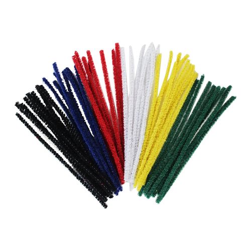 Jasart Pipe Cleaners Chenille Stems 150mm Assorted Pack 1000