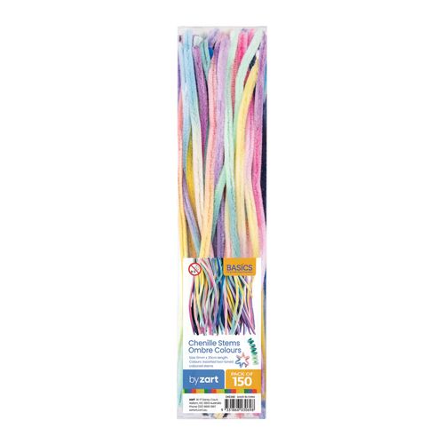 Zart Chenille Stems Ombre Pack of 150
