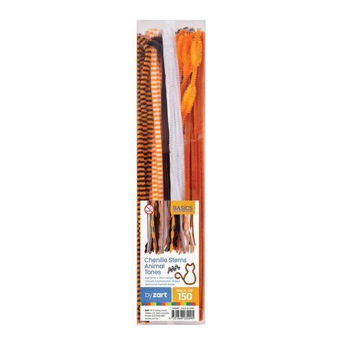 Zart Chenille Stems Animal Tones Pack of 150