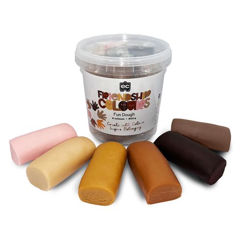 EC Friendship Colours Dough 900gm Assorted Tub 6