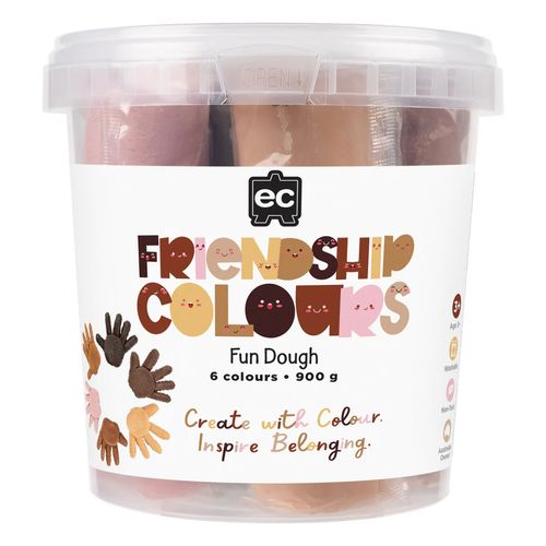EC Friendship Colours Dough 900gm Assorted Tub 6