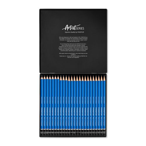 Staedtler Mars Lumograph Pencil 100 Assorted Degrees Tin 24
