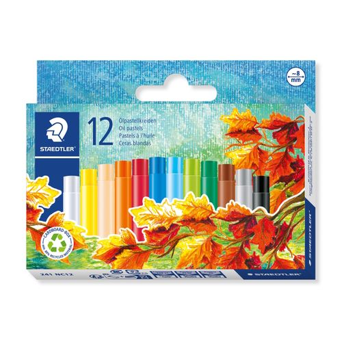 Staedtler Noris Club Oil Pastels Assorted Colours Box 12