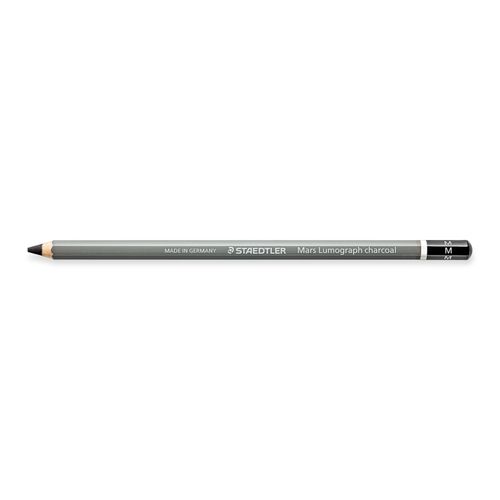 Staedtler Mars Lumograph Charcoal Pencils 100C Medium Box 12