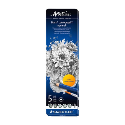 Staedtler Mars Lumograph Aquarell Pencils Assorted Set of 6