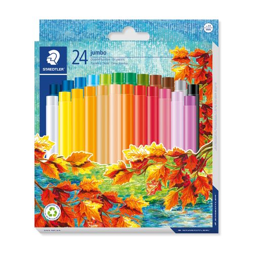 Staedtler Noris Club Jumbo Oil Pastels Assorted Colours Box 24