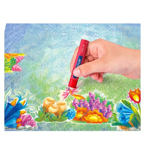 Staedtler Noris Club Jumbo Oil Pastels Assorted Colours Box 24