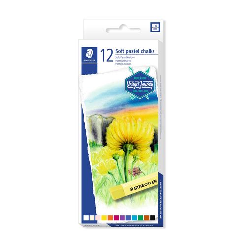 Staedtler Soft Pastel Chalk 2430 Assorted Colours Box 12