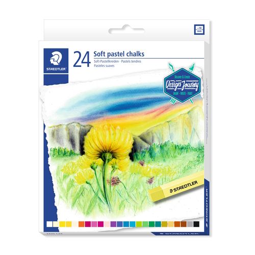 Staedtler Soft Pastel Chalk 2430 Assorted Colours Box 24