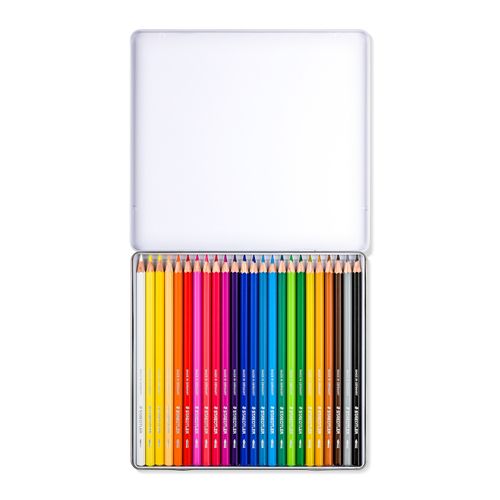 Staedtler Watercolour Pencils Assorted Colours Tin 24