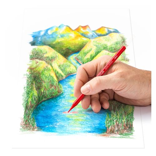Staedtler Watercolour Full Lead Pencils Assorted Colours Tin 12