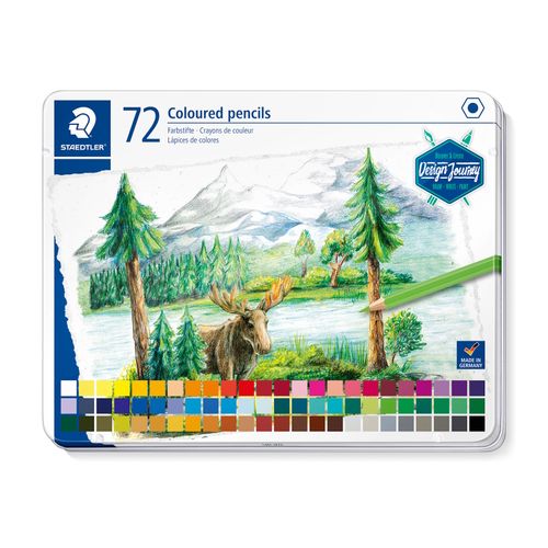 Staedtler Coloured Pencils Assorted Colours Tin 72