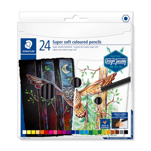 Staedtler Super Soft Coloured Pencils Assorted Box 24