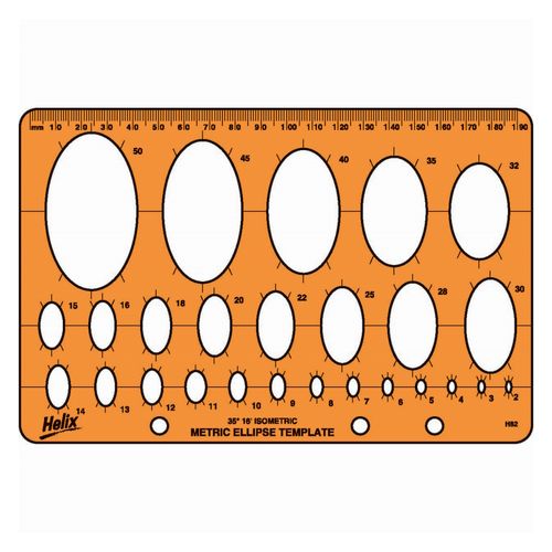 Helix Ellipse Template Stencil