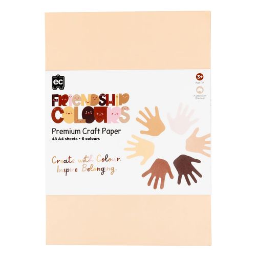 EC Friendship Colour Premium Craft Paper Pack 48