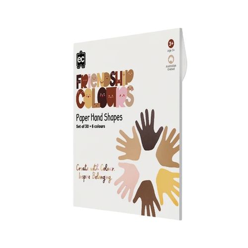 EC Friendship Colour Paper Hands Shape 30pcs