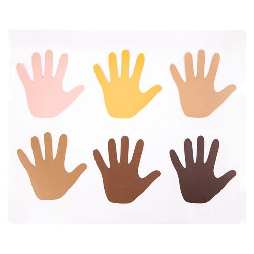EC Friendship Colour Paper Hands Shape 30pcs