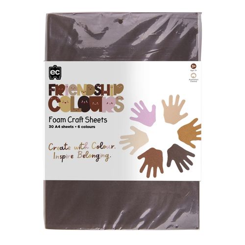 EC Friendship Colour Foam Sheets 30pcs