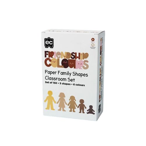 EC Friendship Colour Paper Family Shapes 150pcs