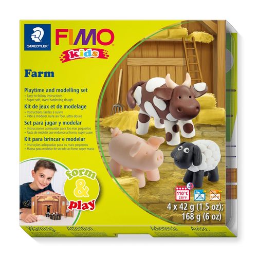 Fimo Kids Form and Play Modelling Clay Farm 4x42gm