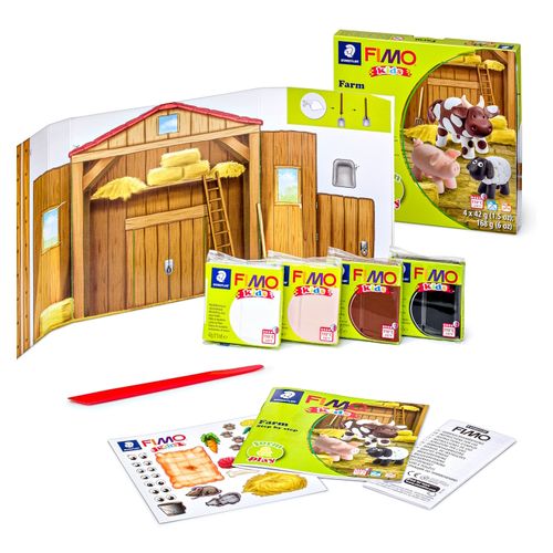 Fimo Kids Form and Play Modelling Clay Farm 4x42gm