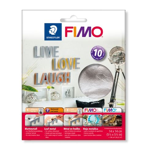 Fimo Modelling Clay Tools Metal Leaf Silver