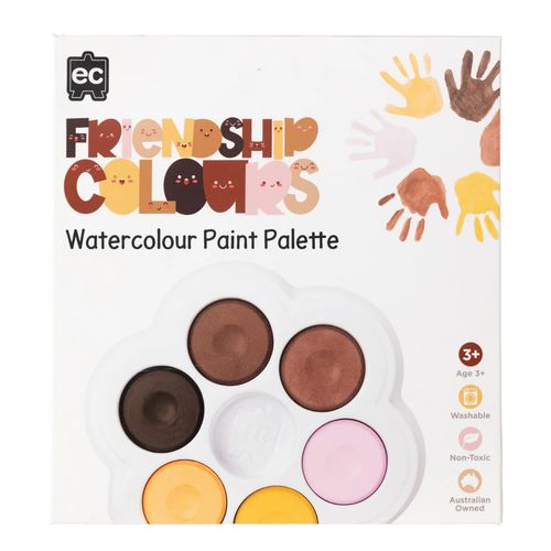 EC Friendship Colours Watercolour Paint Pallet 6