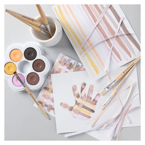 EC Friendship Colours Watercolour Paint Pallet 6