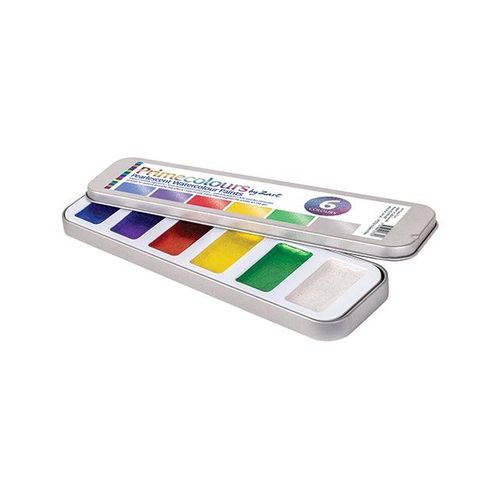 Zart Primecolours Pearlescent Watercolour Paints Set 6