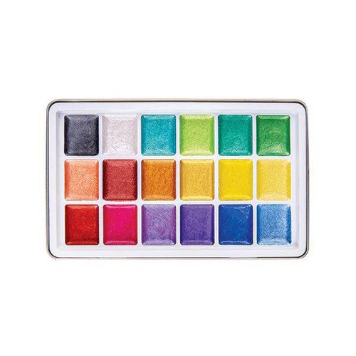 Zart Primecolours Pearlescent Watercolour Paints Set 18