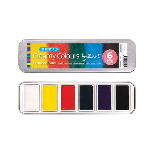 Creamy Colours Watercolour by Zart Essential Set 6