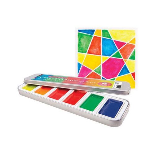 Creamy Colours Watercolour by Zart Fluorescent Set 6