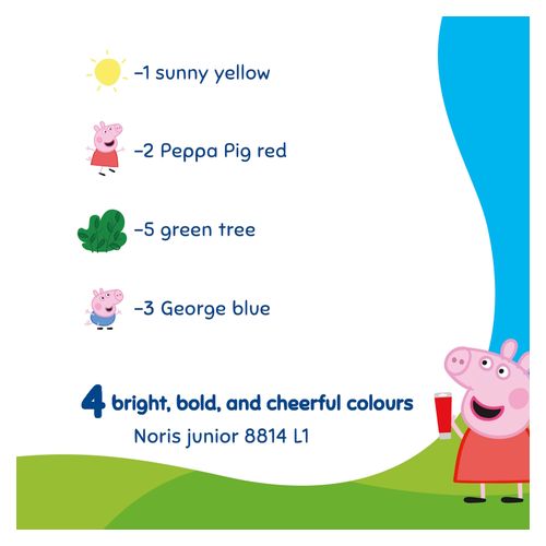 Staedtler Peppa Pig Noris Junior Finger Paint 75ml Pack of 4