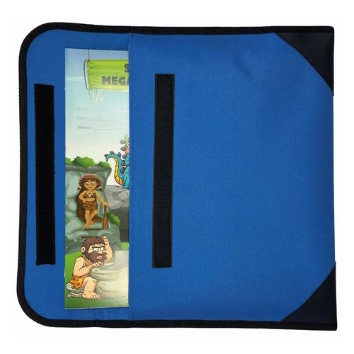 Writer Library Bag Hook And Loop Closure And Name Badge 390x285mm Blue
