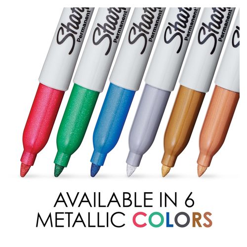 Sharpie Permanent Marker Fine Bullet Metallic Gold - Sold Each (12 per Box)