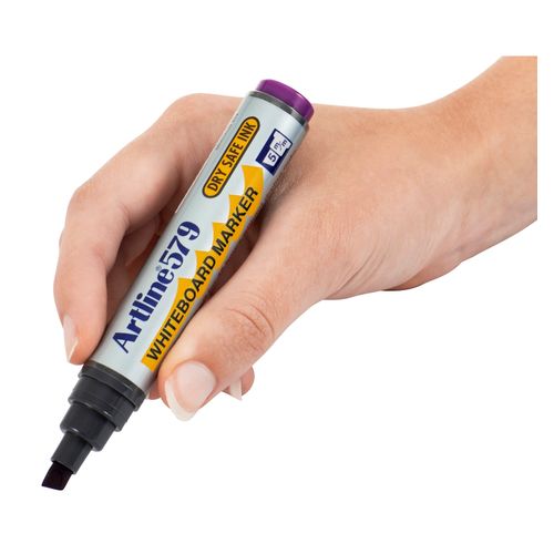 Artline 579 Whiteboard Marker 5mm Chisel Nib Purple - Sold Each (12 per Box)