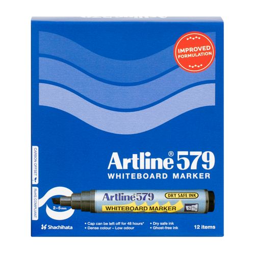 Artline 579 Whiteboard Marker 5mm Chisel Nib Purple - Sold Each (12 per Box)