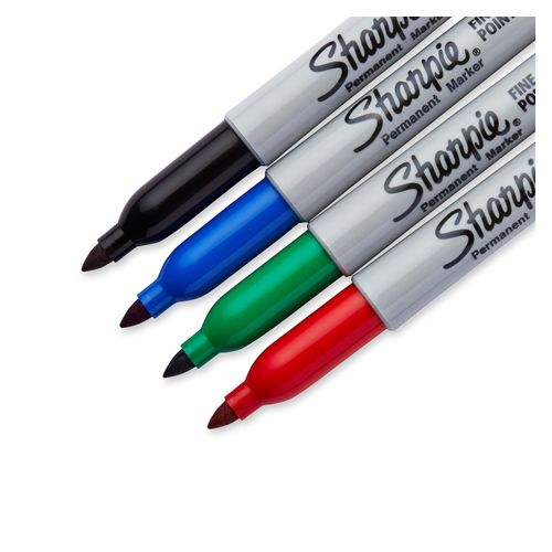 Sharpie Fine Point Permanent Marker Business Assorted Pack 4